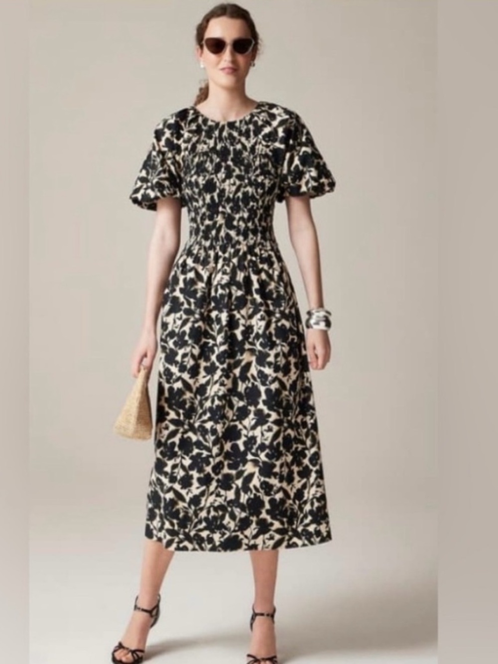 J.Crew Meadow dress in cotton poplin